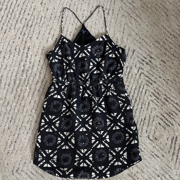 Madewell Black and White Mini Dress - Picture 1 of 10